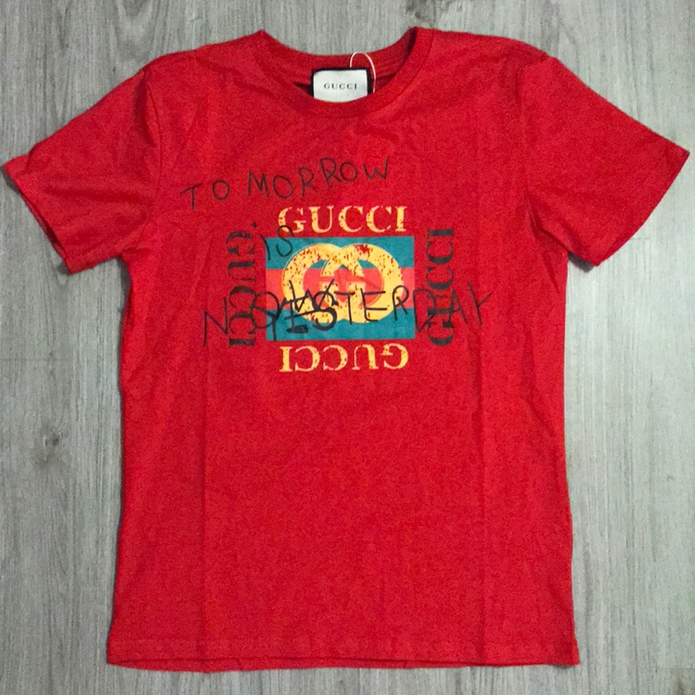 Gucci "Tomorrow is Now Yesterday" T-Shirt